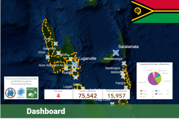 TC Harold 20 Emergency Response Dashboard, Vanuatu