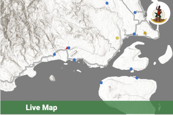 Rainfall Network Map, Vanuatu