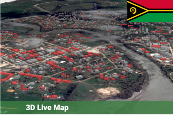 TC Harold 20 Damage 3D Visualization, Luganville, Vanuatu
